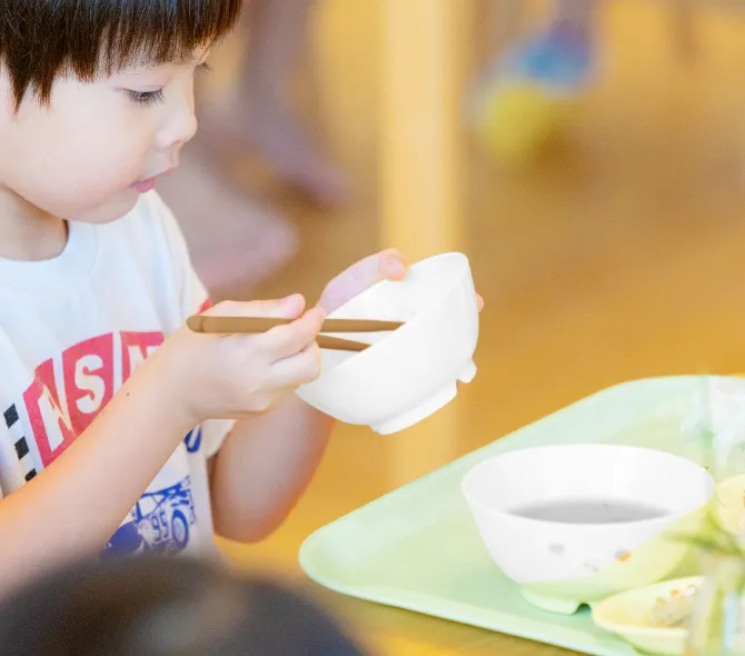 健やかな心と身体を育む東谷学園の食育